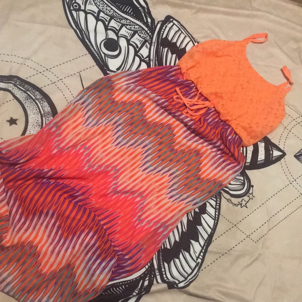 Small orange beach dress